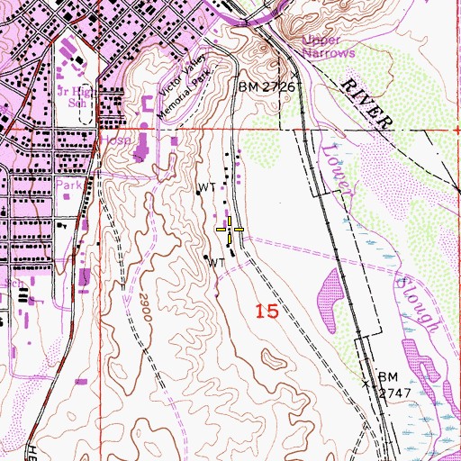 Topographic Map of Kemper Campbell Ranch, CA