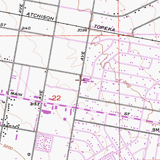 Topographic Map of Juniper Elementary School, CA