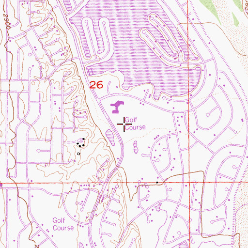 Topographic Map of Spring Lake Country Club, CA