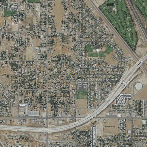 Aerial/Satellite Image of Mount Zion Church of God, CA