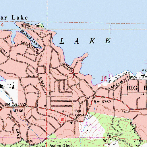 Topographic Map of Gibralter Landing, CA