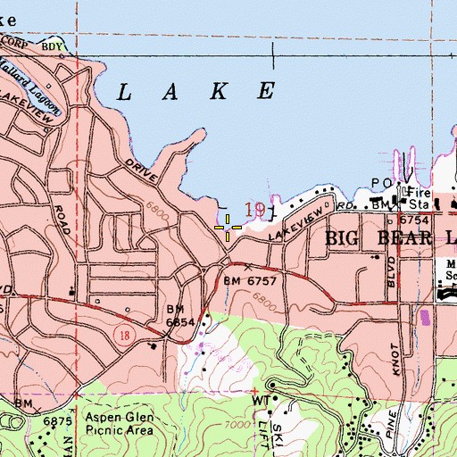 Topographic Map of Red Ant Landing, CA