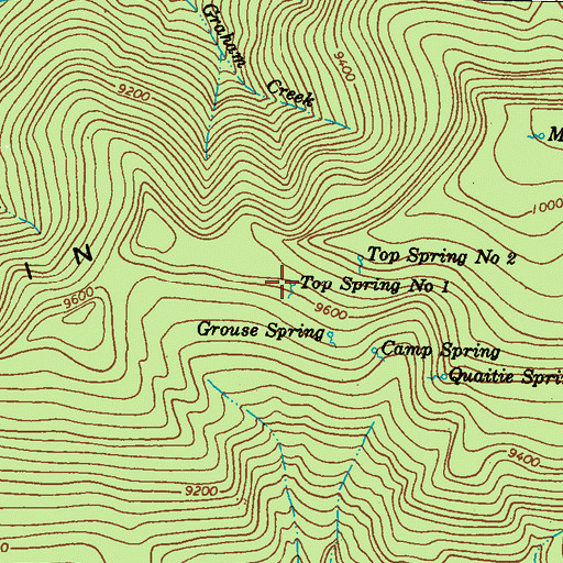 Topographic Map of Top Spring Number 1, CO