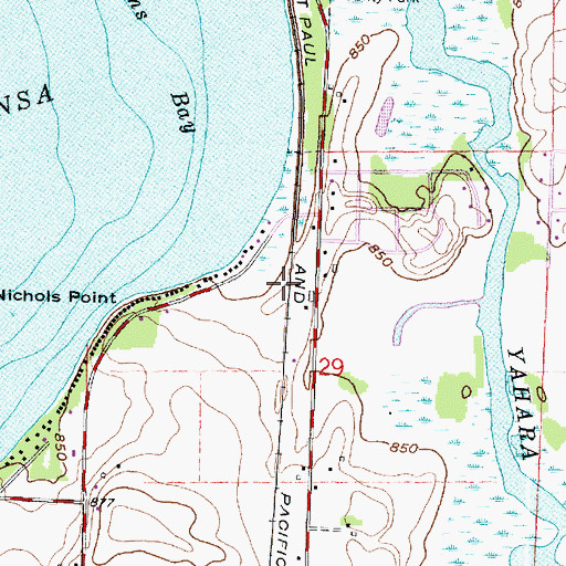 Topographic Map of Kingman Station (historical), WI