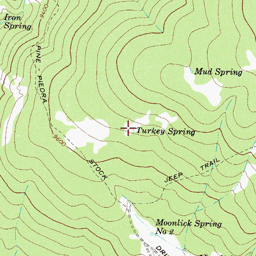 Topographic Map of Turkey Spring, CO