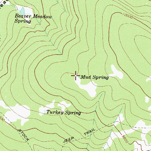 Topographic Map of Mud Spring, CO