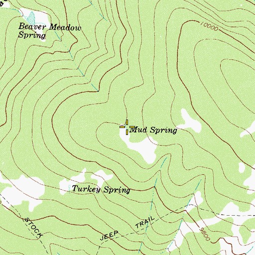 Topographic Map of Mud Spring, CO