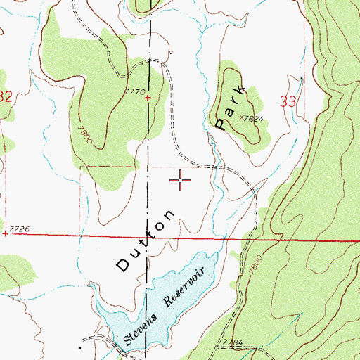 Topographic Map of Dutton Park, CO