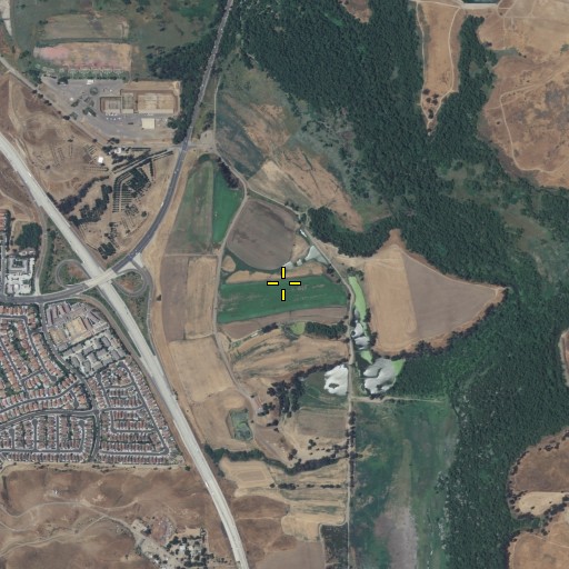 Aerial/Satellite Image of Prado Dam Recreational Dog Activities Area, CA