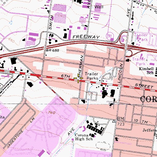 Topographic Map of Goodnews Church, CA