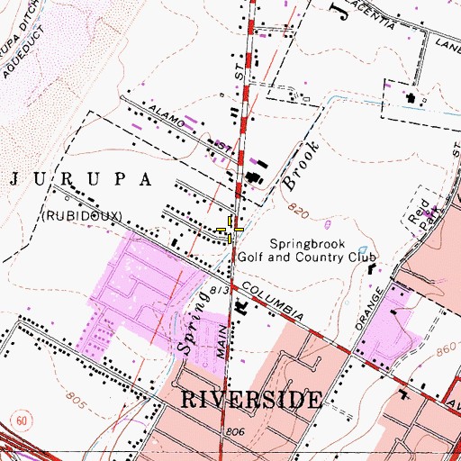 Topographic Map of Greater Bethel Apostolic Church, CA