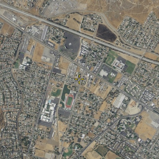 Aerial/Satellite Image of Rubidoux Hispanic Seventh Day Adventist Church, CA