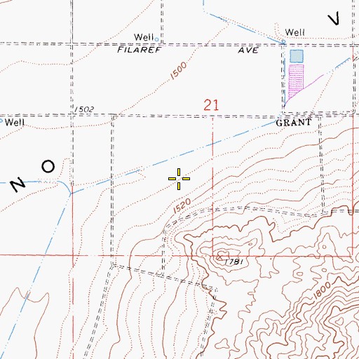 Topographic Map of Riverside Community College Moreno Valley Campus, CA