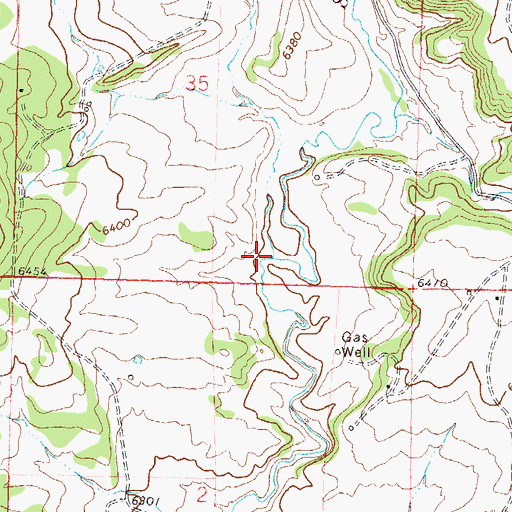 Topographic Map of Jones Arroyo, CO