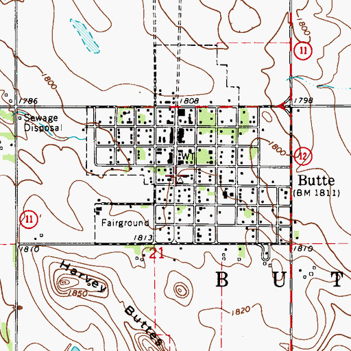 Topographic Map of Boyd County Sheriff's Office, NE