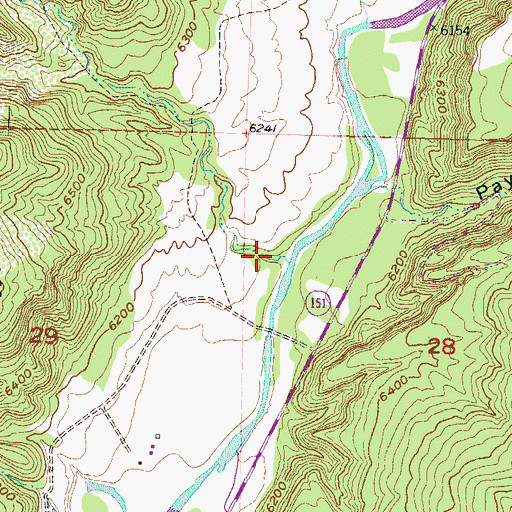 Topographic Map of Black Horse Canyon, CO