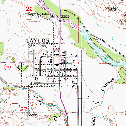 Topographic Map of Wayne Plugge Memorial Arena, NE