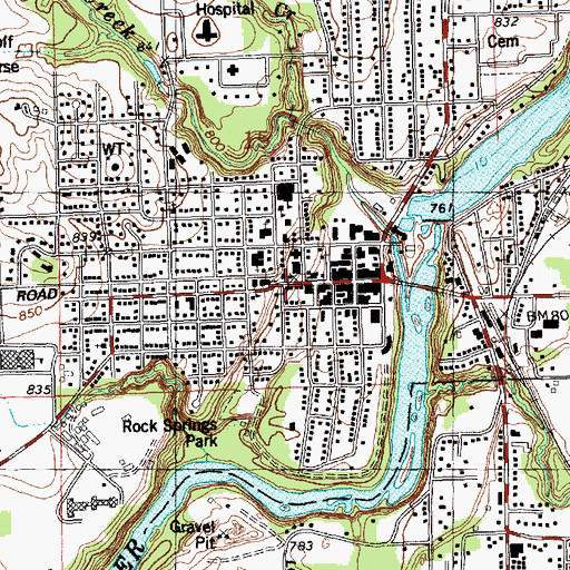 Topographic Map of First Church of Christ Scientist (historical), WI