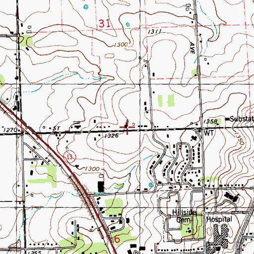 Topographic Map of Assembly Christian Academy, WI
