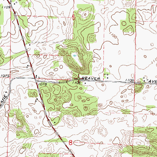 Topographic Map of Webb School (historical), WI