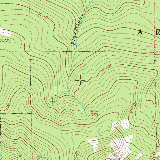 Topographic Map of Eastlake Reservoir Number 2, CO