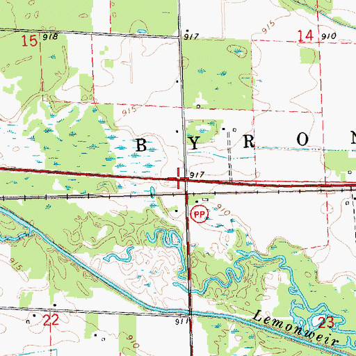 Topographic Map of Mayflower School (historical), WI