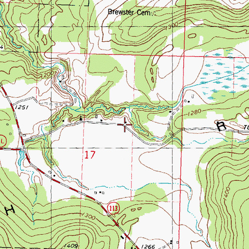 Topographic Map of Sunset View School (historical), WI