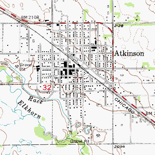 Topographic Map of Presbyterian Church, NE