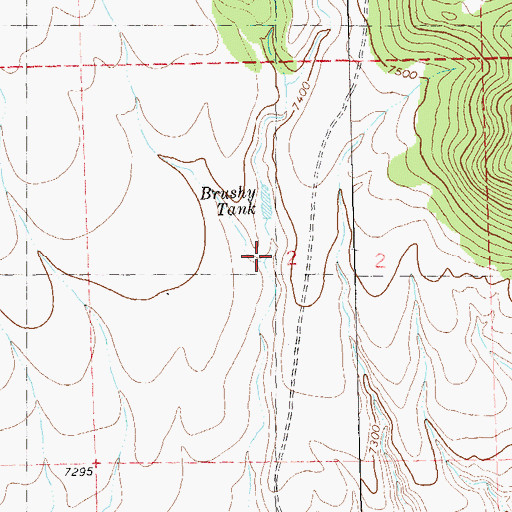 Topographic Map of Mesa Redonda Canyon, NM