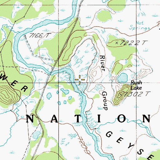 Topographic Map of Cavern Spring, WY