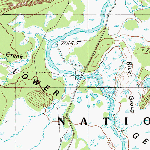Topographic Map of Ojo Caliente Spring, WY