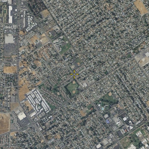 Aerial/Satellite Image of The Church of Jesus Christ of Latter Day Saints, CA