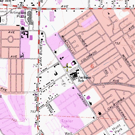 Topographic Map of Hope Community Church, CA