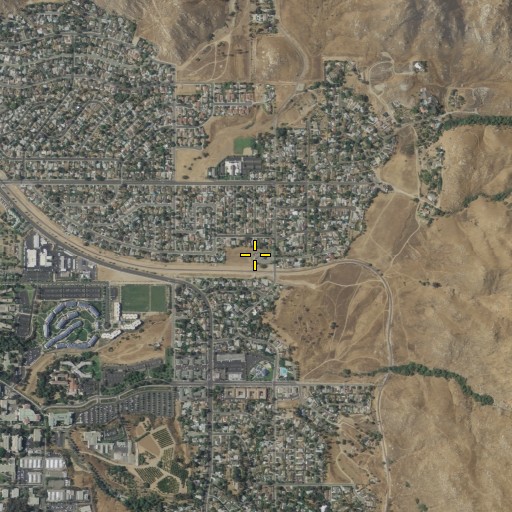 Aerial/Satellite Image of Evangelical Free Church, CA