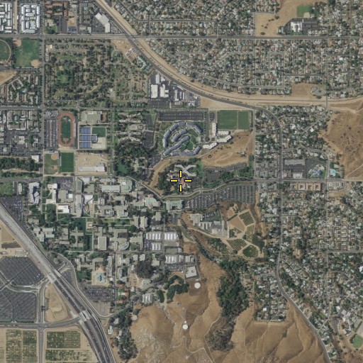 Aerial/Satellite Image of Lothian Residence Hall, CA