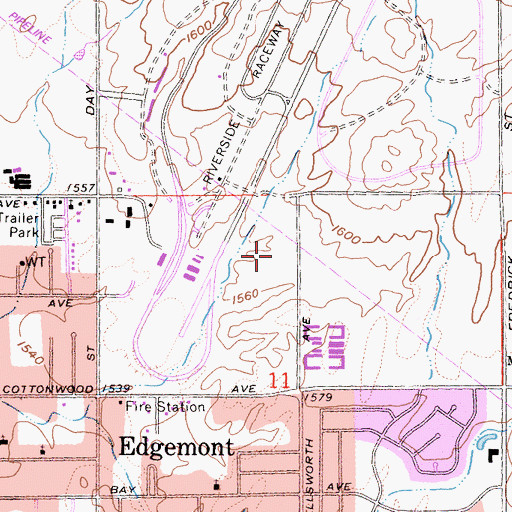 Topographic Map of Raceway School, CA