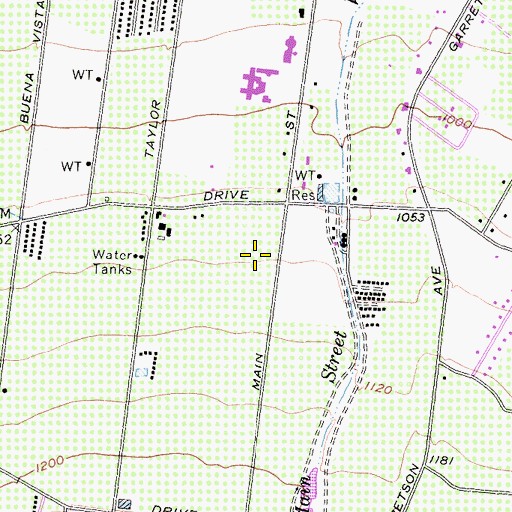 Topographic Map of Mountain Gate Community Park, CA