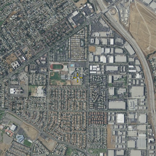Aerial/Satellite Image of Centennial High School, CA