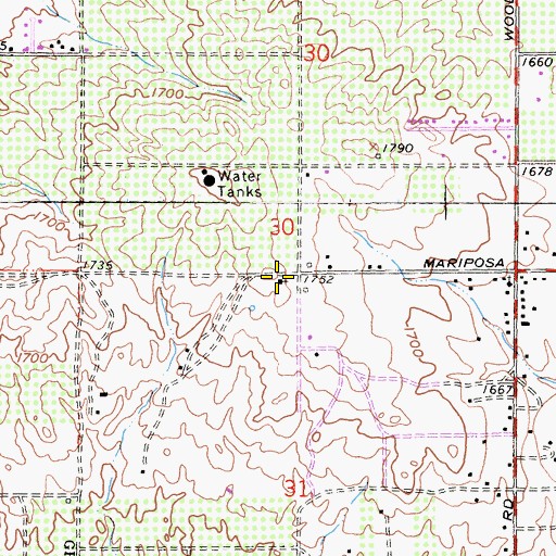 Topographic Map of New Visions Christian Church, CA