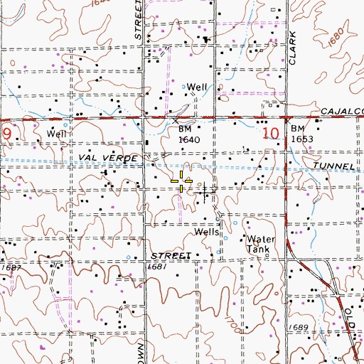 Topographic Map of Bible Way Missionary Church, CA
