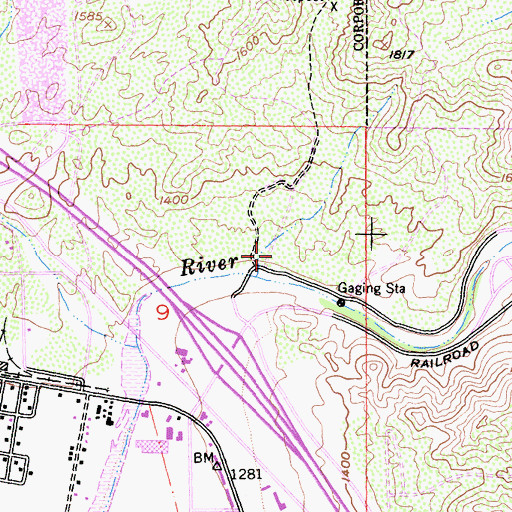 Topographic Map of Summerhill Park, CA