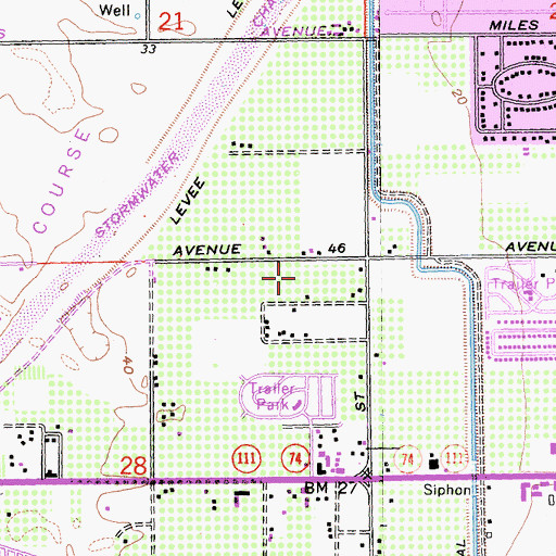Topographic Map of James Madison Elementary School, CA