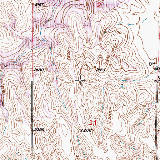 Topographic Map of Thunder Bay Area Campground, NE
