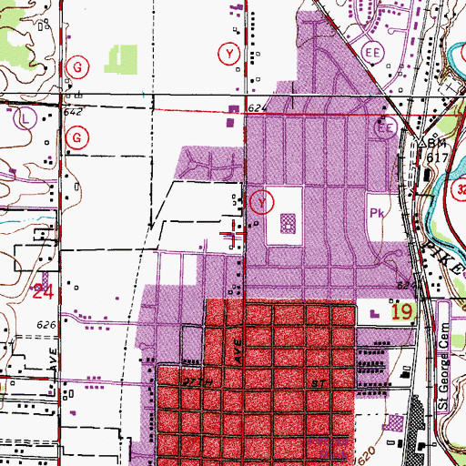Topographic Map of Messiah Lutheran Church, WI