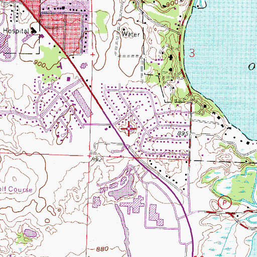 Topographic Map of Heritage Heights Park, WI