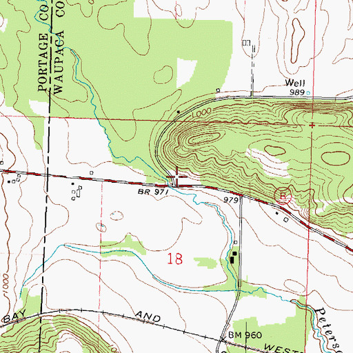 Topographic Map of Riverview School (historical), WI
