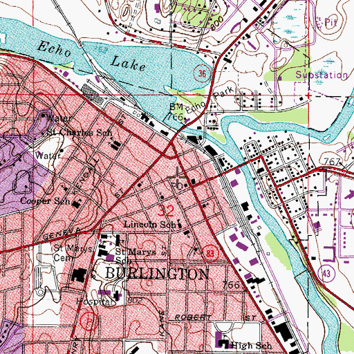 Topographic Map of Wehmhoff Square, WI
