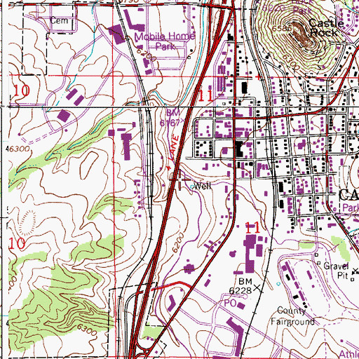 Topographic Map of Sellers Gulch, CO