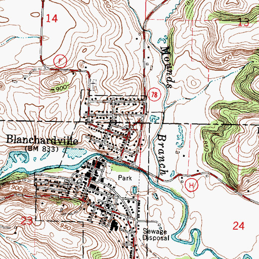 Topographic Map of Pecatonica Christian Preschool, WI