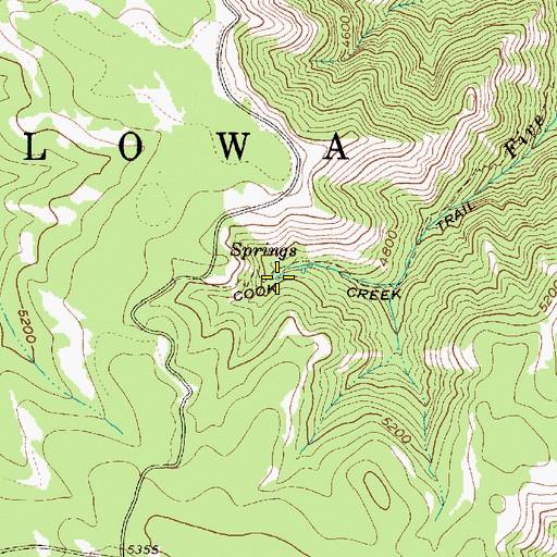 Topographic Map of Howard Spring, OR